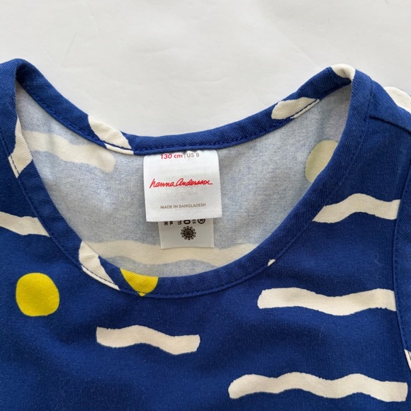 Hanna Andersson Blue Dress with Yellow Accents - Picture 2 of 4